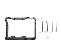 Denash Camera Cage, Aerospace Aluminum Alloy Video Rig with Cold Shoe Mount 1 4 3 8 Inch Screw Holes, for A7M4 A7R4 AI A9II A7S3 A1 A7R4A Cameras