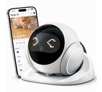 Denash Camera Robot on Wheels,1080P Movable Pet Camera with Remote Interaction, APP Control Home Security Cam with 2 Way Talk, Night Vision, Motion Detection, Auto Recharge for Pet, Senior, and Baby