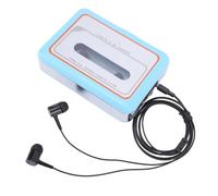 Denash Cassette to Digital Converter, USB Portable Cassette Player with Speaker, Headphone Jack, and Fast Forward/Auto Rewind Functions for MP3 Music on USB (Blue)