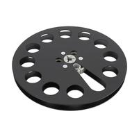 Denash Classic 7 Inch Design of Empty Ribbon Coil for Studer Opening Machine Parts, Light Aluminum Alloy Intake Coil and Wear Test, Suitable for Any 1/4 Inch Ribbon (Black)