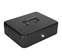 Denash Closing Cash Storage Drawer of Portable Money Box for Farmers Markets, Fundraising, Flea Markets, Garage Sales Events 300x240x90mm Black 1 Cash Drawer