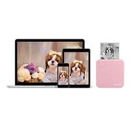 Denash Compact and Lightweight 58mm Thermal Printer with Ten Printing Methods for Entertainment and Recording, Pocket Printer in White Color for Travelers (Pink)