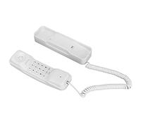 Denash Compact Corded Telephone Key Sensitive Redial Function for Home Business Hotel White ABS ST-309 Flash Memory Function for Family [1 Handset]