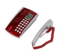 Denash Compact Design of the Hotel Phone with Caller -id, ABS Material, Easy to Hang, Red Color, for Hotel Rooms (Red)