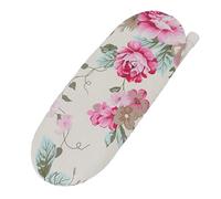 Denash Compact Mini Tabletop Ironing Board, Foldable Heat Resistant Portable for Travel Home Dorm & Clothes Ironing Accessories - Space Saving Design (Peony Flower)