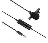 Denash Condenser Collar Clamp/Holder Microphone Studio Mic for Phone Camera Laptop, Small Elegant Omnidirectional Wired Mic for Photography Enthusiasts