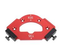 Denash Corner Radius Template Anodized Aluminum Alloy Routine Template for Beveled Corners, Suitable for Creating Rounded Curves in Carpentry