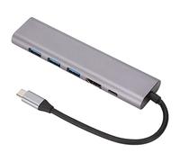 Denash Coupling Station 5 in 1 Type C At High -definition Multimedia Interface USB Port of Rapid Transmission Hub for Pro Users Aluminum Alloy Users
