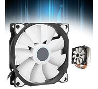 Denash Desktop Computer -CPU Leiser Fan For 775 1155 1366 X58 Brass Tube CPU CHELER For Computer Accessories (White)