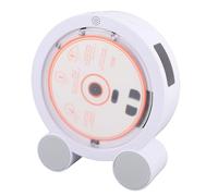 Denash Desktop Vertical CD Player, Portable Bluetooth 5.3 FM USB AUX HIFI Dual Speakers with LED Screen Timer, for Home Music Lovers Language Learners (Wood Color)