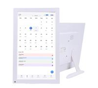Denash Digital Calendar, 15.6in Chore Chart Smart Family Planner 1080P Full HD Touchscreen, Family Dinner Plan, Shopping List, Picture Frame, Electronic Itinerary Management (UK Plug)