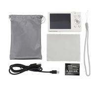 Denash Digital Camera, 16X Zoom 2.7K 48MP Autofocus Vlogging Camera with Charging Cable and Hand Strap, Compact Camera for Kid Student Children Teen Girl Boy (White)