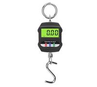 Denash Digital Hanging Scale, Handheld Digital Hanging Scale 660LB 300KG LCD Backlit Display, S Shaped Hook, Mode Key, Tare Function, ABS Plastic Body, Stainless Steel Hook