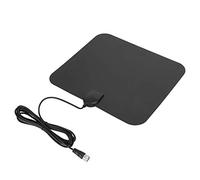 Denash Digital HDTV Interior Television Antenna with Signal Amplifier for the Reception of Images Behind TV/Home Use Black 1 Set