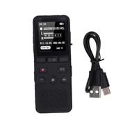 Denash Digital Voice Recorder 3072Kbps Dual Microphones 8GB | Audio Device, ABS Housing, Meeting Lecture Use, AAA Battery Powered, 1.4 Inch Color Screen, Compatible