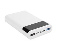 Denash DIY Fast Loading Battery Storage Box with Mobile Battery Box White AB (White)