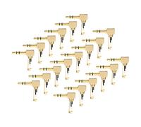 Denash DIY -headphones, 20PCs 3 -section 3.5 Mm Right angled Adapters with Rotation, Hot Plug and Game for Digital Products, Computer Peripherals