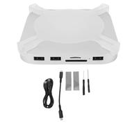 Denash Dock and Stand Support for M4 M4 Pro, USB C Hub with NVMe SSD Enclosure and Storage Card 4.0 Slot, 2 USB A 3.2 1 USB A 2.0 USB C 2A Port