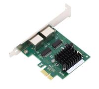 Denash Double Gigabit PCIE Port Network Card For Desktop -PC, Ethernet Server A From Chip, a Complete Tie Performance For High -Performance Servers, PCIE 2.1 Interface For Wins and