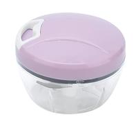 Denash Durable Garlic Multifunctional Vegetable Chopper for a Stainless Steel Manual Tool for Kitchen, PP and Stainless Steel for Fruit and Vegetable Salads, Pink (【39584】 Medium-Sized Rope Cutter