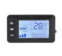Denash Electric Bike LCD Display Control Panel, ABS Material LCD Speedometer with 5 Pin Connector for Electric Bicycle and Scooter
