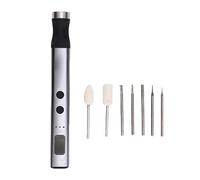 Denash Electric Polishing Pen Circuit Board Grinder Mini Cordless Rotating Tool 5 Speed Grinder Kit with 7 Accessories Cell Phone Repair Tool for Polishing Cutting Grinding