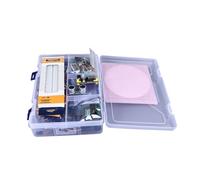 Denash Electronic Component Kit Reliable and Durable Starter Kit for IoT Robotics Science Experiments with 830 Breadboard and LED Buzzer Resistor Temp Humidity Sensor