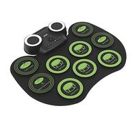 Denash Electronic Drum Music Instrument with Cymbals with Pace of Simulation Built-Haut-Haut-El-Eassenger Kit Easy Portable Battery for Musicians