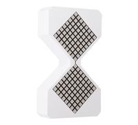 Denash Electronic Hourglass Timer, Unique Ambient Light, Innovative Design, 450mAh ABS Digital Timer for Productivity, Decorative Daily Timing Reminder (White)
