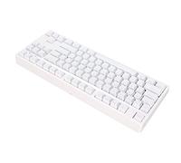 Denash Ergonomic Mechanical Keyboard Wired Ergonomic 87 Keys with Sublimation Keyboard, Sustainable Computer for Win7, Win8, for Desktop Players (White)