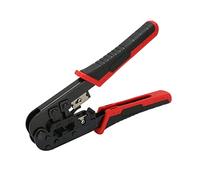 Denash Ethernet Crimping Tool Efficient RJ45 Crimp Tool for Network Telephone Cables, A3 Steel Construction for Easy Use, for DIY Enthusiasts, 1 Pack
