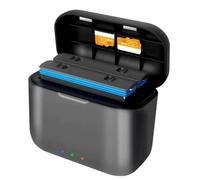 Denash Fast Battery Charging Storage Station, 2 Channel Smart Fast Charging Safety Portable Camera Battery Charger Hub with Type C Cable for Insta360 X3 Camera Battery