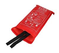 Denash Fire Blanket, Heavyweight Retardant Glass Fiber with Soft Case for Small Fires in Kitchen Car Office Restaurant, CE EN1869 1997 Certified (1.2Mx1.M)