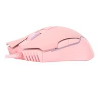 Denash Fire Gaming Maus Ergonomic Design Rgb Six Level Dpi Adjustable Positioning with Precision for Lovers of Pink Computer Games