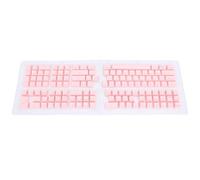 Denash French Keyboard Keycaps, 132 Key Custom Keyboard Keycaps Set ABS Translucent Keycaps for 61 64 68 84 87 96 98 100 104 108 Mechanical Keyboards (Roseate)