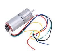 Denash GA25-370 Gear Motor with Speed Encoder, 12V Brush DC (DC12V 1200RPM)