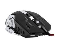 Denash Gaming Mouse Wired LED 3200 DPI Colorful Breathing Light Powerful Macro Programming V6 for PC Gamers