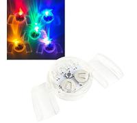 Denash Glow in the Dark LED Light Up Teeth - 150mAh Washable Reusable TPR Flashing Mouthpiece for Halloween Party Favor, Costume Accessory, Multicolored