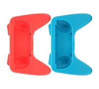 Denash HAND GROPS HANGLABLE KIT with Protective Cushions for Prolonged Playing Time on the Game Console for, ABS Material (Red+Blue)