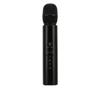 Denash Handheld Microphone with Recording for Smartphone PC, Real-time Monitoring, KTV Grade Surround Sound, Lithium Battery 2000mah (Black)