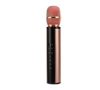 Denash Handheld Microphone with Recording for Smartphone PC, Real-time Monitoring, KTV Grade Surround Sound, Lithium Battery 2000mah (Roseate)