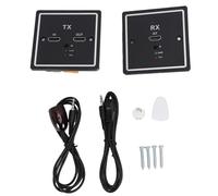 Denash HD Multimedia Wall Plate Extender, Transmitter Receiver for HD Video Up to 197ft Via Cat6 Cable, with IR Control, for Home Theater Conference Room TV Projector