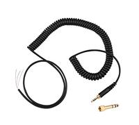 Denash Headphones Audio Spring Wire for Beyerdynamic DT 770/ 770Pro/ 990/ 990Pro Earphones, DIY Replacement Coiled Cable Extension Cords with 3.5mm Plug & 6.5mm Plug