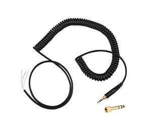 Denash Headphones Audio Spring Wire for Beyerdynamic DT 770/ 770Pro/ 990/ 990Pro Earphones, DIY Replacement Coiled Cable Extension Cords with 3.5mm Plug & 6.5mm Plug