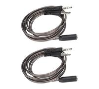 Denash Hi Helmet Splins -Stereo Mic Clemphones y Cable, Sustainable Pc Adapter Pc -laptop for the Cat Skype, Gray TPE Material [2pcs]