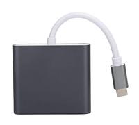 Denash High Definition Multimedia Interface C 3 USB C 3 in 1 DOCK CONVERTOR DOCK ALLIAL ALLIAGE FOR 4K TV (Dark Gray)