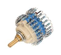 Denash High Precision Potentiometer of 20 Km with Two Channels with a Speed Steps, a Small Error, a Good Balance, for Lovers of Amplifiers (Half Round Handle)