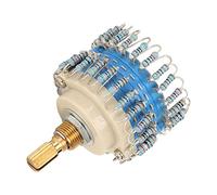 Denash High Precision Potentiometer of 20 Km with Two Channels with a Speed Steps, a Small Error, a Good Balance, for Lovers of Amplifiers (Gear Handle)