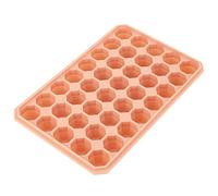Denash Ice Cube Maker with Lid - Silicone Ice Cube Mold for Pudding, Cake, Chocolate Mousse - Non- Mold for Bar Use (Sunset Orange)