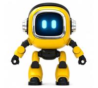 Denash Interactive AI Robot, Multi Language Rechargeable AI Companion Robot with Dynamic Eyes, Desktop Talking Bot for Kids Learning Play Home